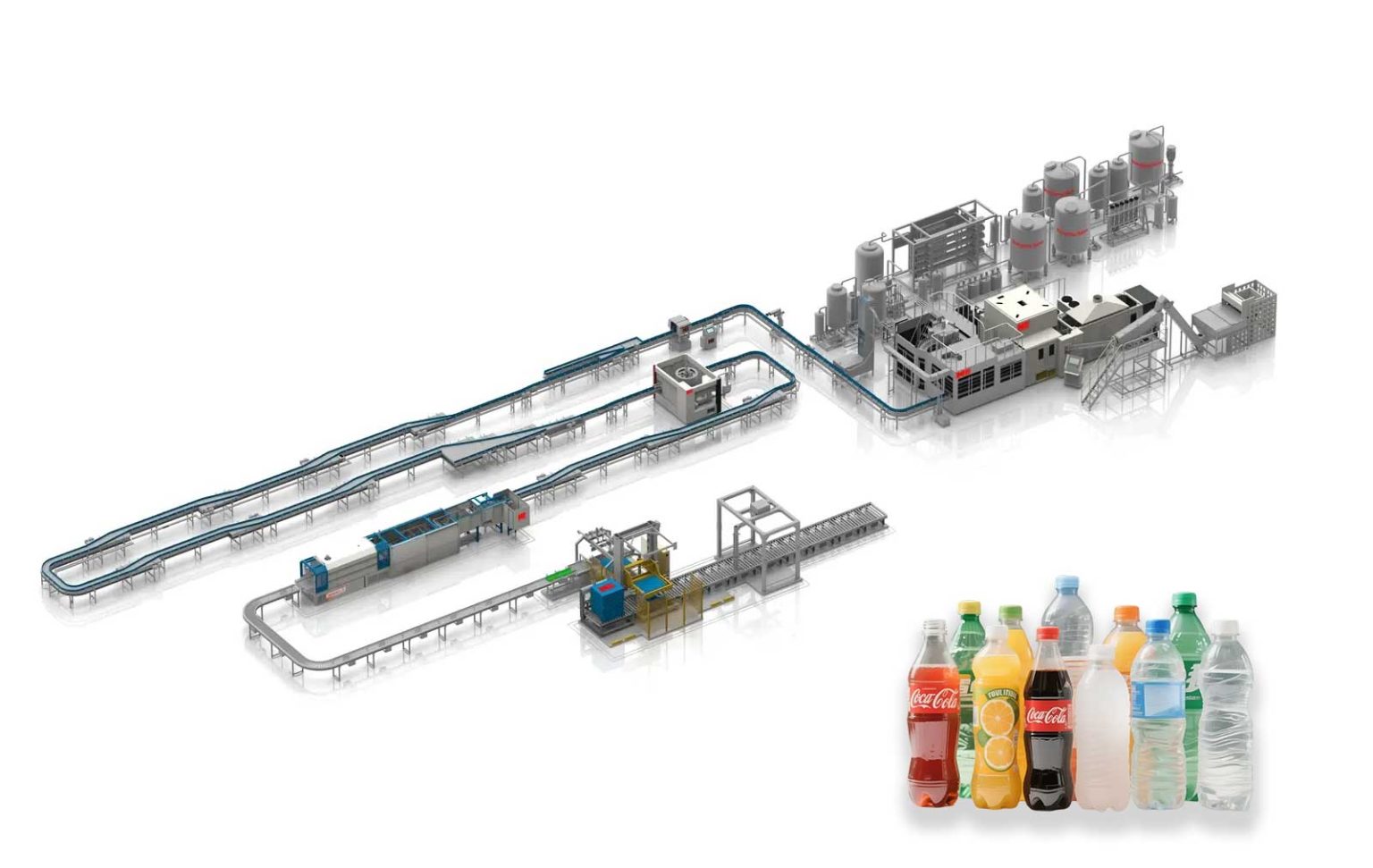Beverage filling line factory